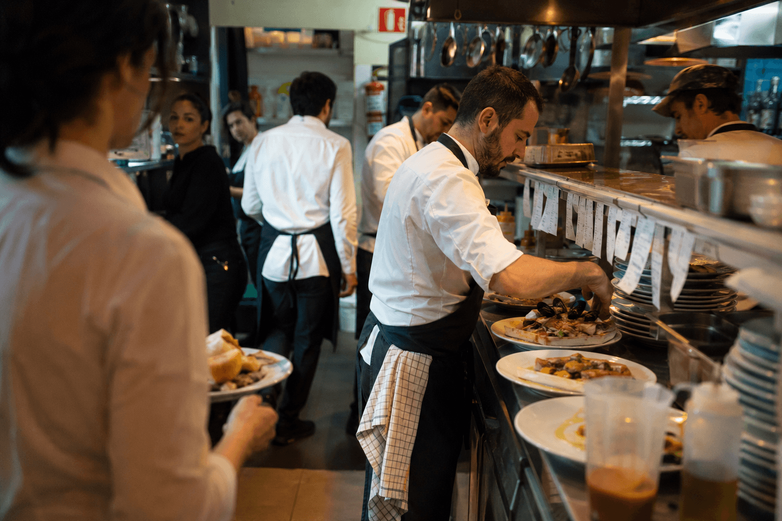 Cocina en servicio